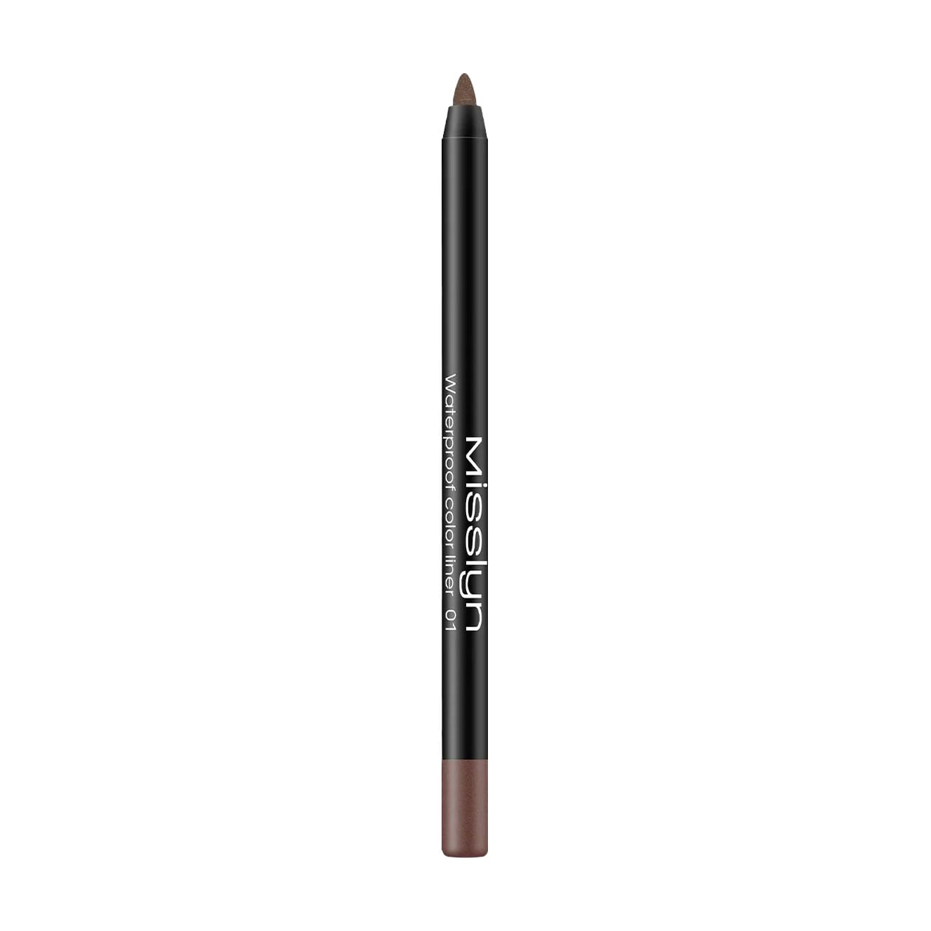 Водостійка підводка-олівець для очей Misslyn Waterproof Color Liner 01 Shimmer Brown, 1.2 г